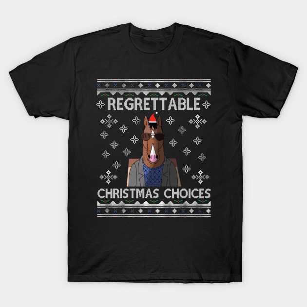 BoJack Horseman Regrettable Christmas Choices T-Shirt by Nova5